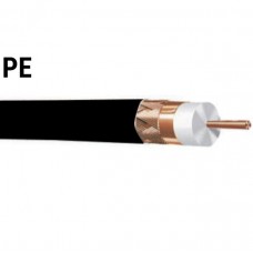 Καλώδιο Ομοαξονικό Δορυφορικό RG6U 75Ohm Χαλκού Μαύρο PE 500m 9-02186